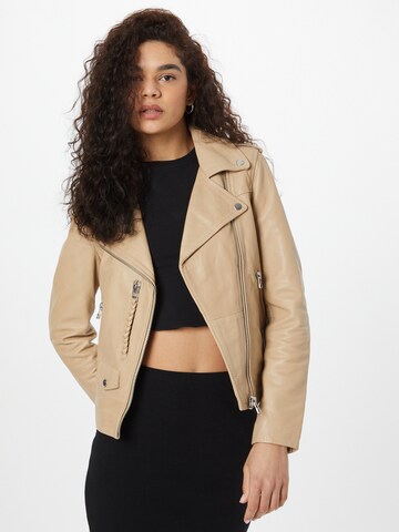 Goosecraft Between-season jacket 'Robin' in Beige: front