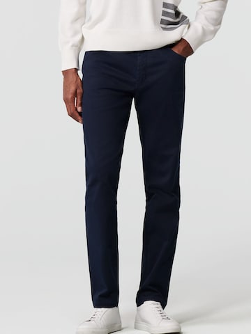 MEYER Regular Chino Pants in Blue: front