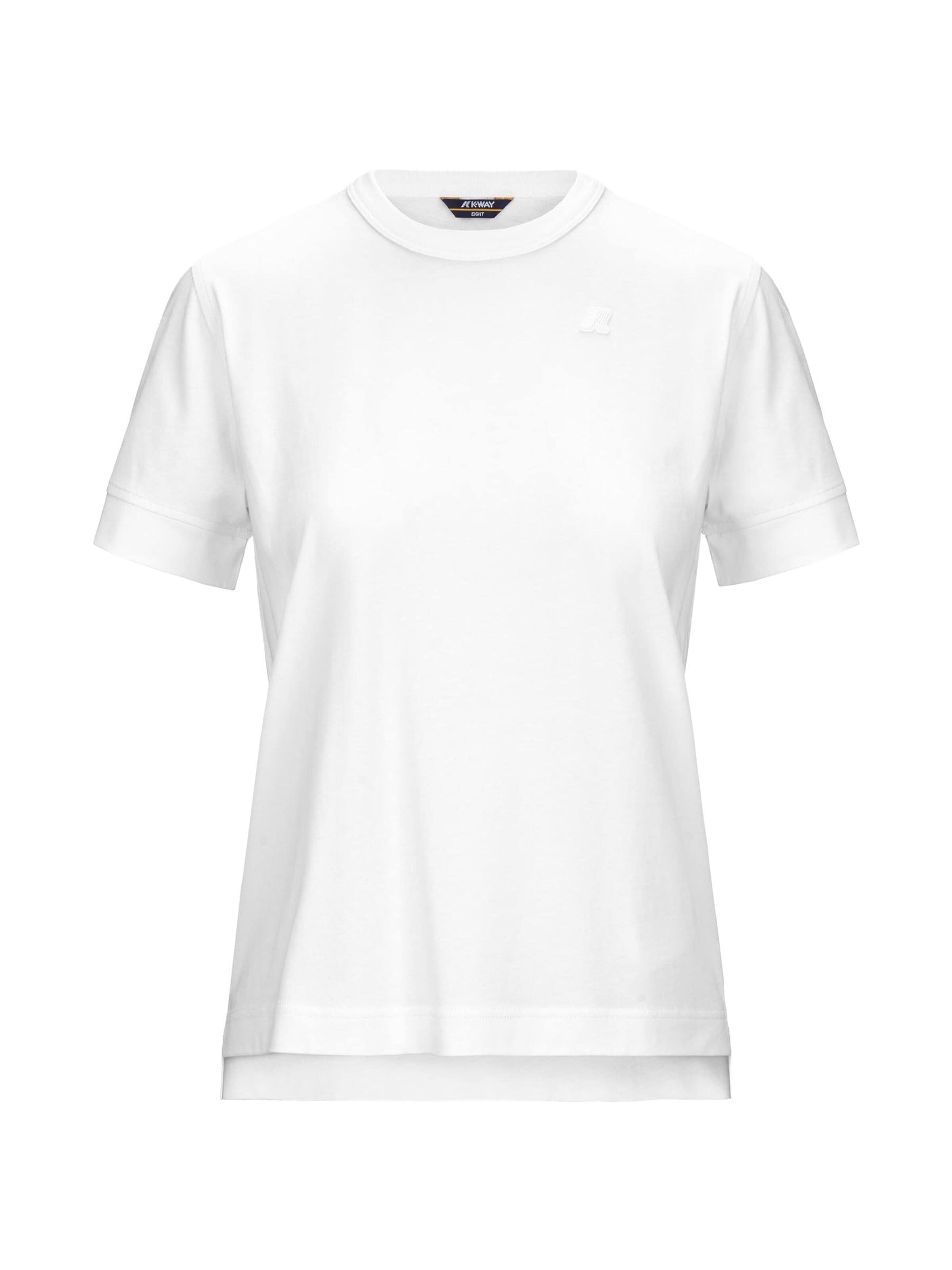 K-Way T-shirt 'K-WAY EMEL JERSEY T-SHIRT T-Shirt e Polo' i vit: framsida