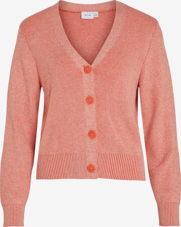 VILA Knit Cardigan 'Ril' in Pink: front