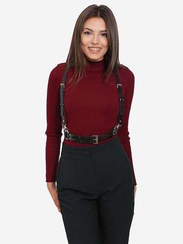 Haute Cuir Belt 'Mun Suspender Harness' in Black