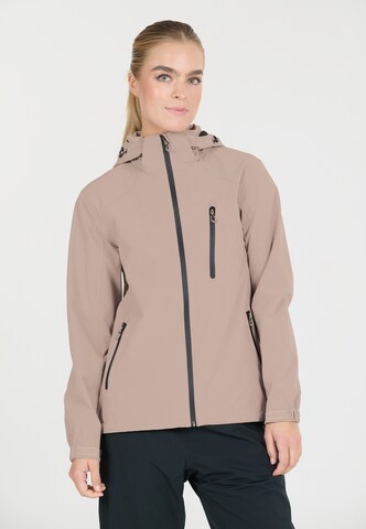 Weather Report Outdoorjas 'CAMELIA' in Beige: voorkant