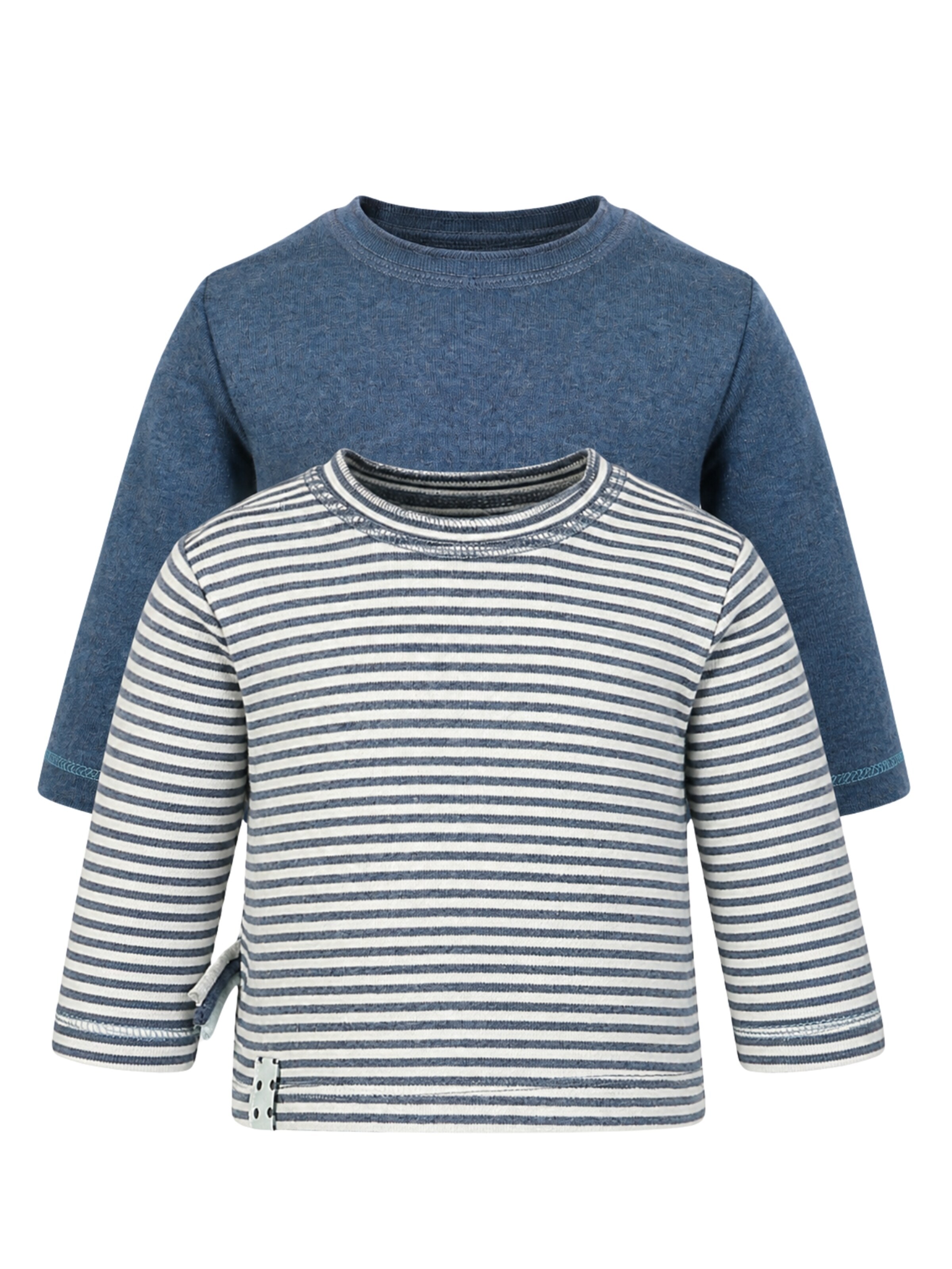 OrganicEra Shirt 'Organic L/S T-shirt Set' in Blue: front