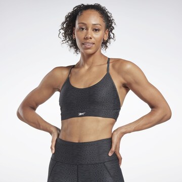 Reebok Bustier Sport-BH 'Safari' in Schwarz: predná strana