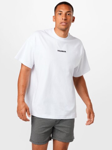 Youman T-shirt 'Olli' i vit: framsida