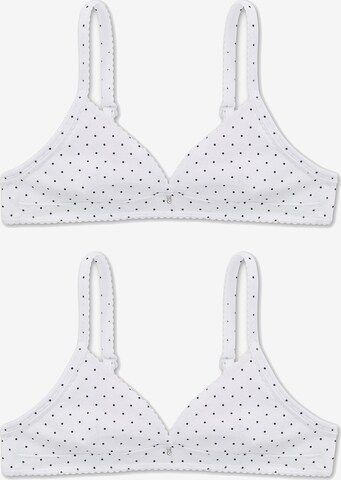 Bustier Soutiens-gorge ' 95/5 ' SCHIESSER en blanc : devant