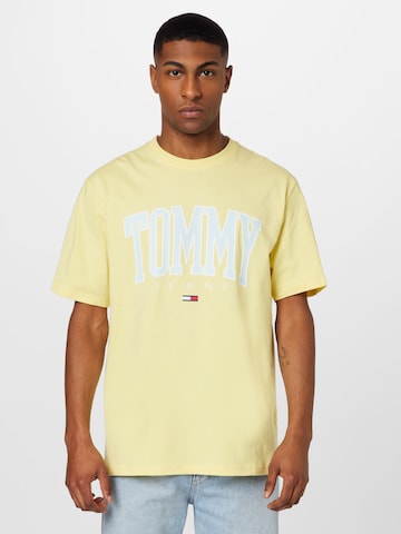 T-Shirt TOMMY HILFIGER en jaune : devant