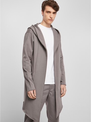 Urban Classics Zip-Up Hoodie in Grey: front