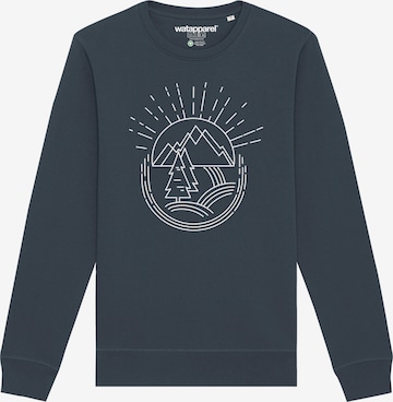 Felpa ' Natur ist schön ' di Watapparel in grigio: frontale