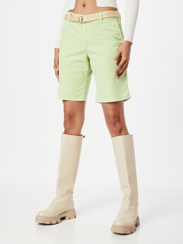 ESPRIT Regular Chino trousers in Green: front