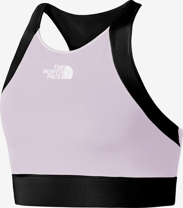 THE NORTH FACE Bustier Biustonosz sportowy w kolorze fioletowy: przód