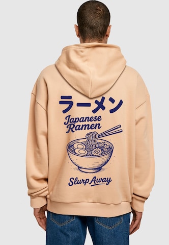 Merchcode Sweatshirt 'Japanese Ramen' in Beige