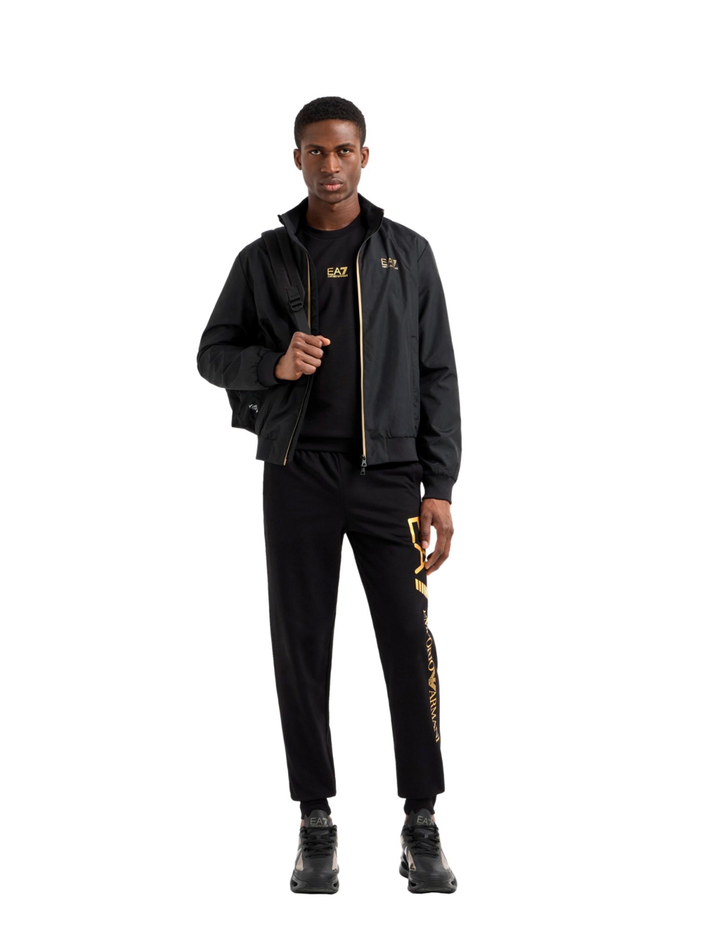 EA7 Emporio Armani Sweatshirt in Zwart