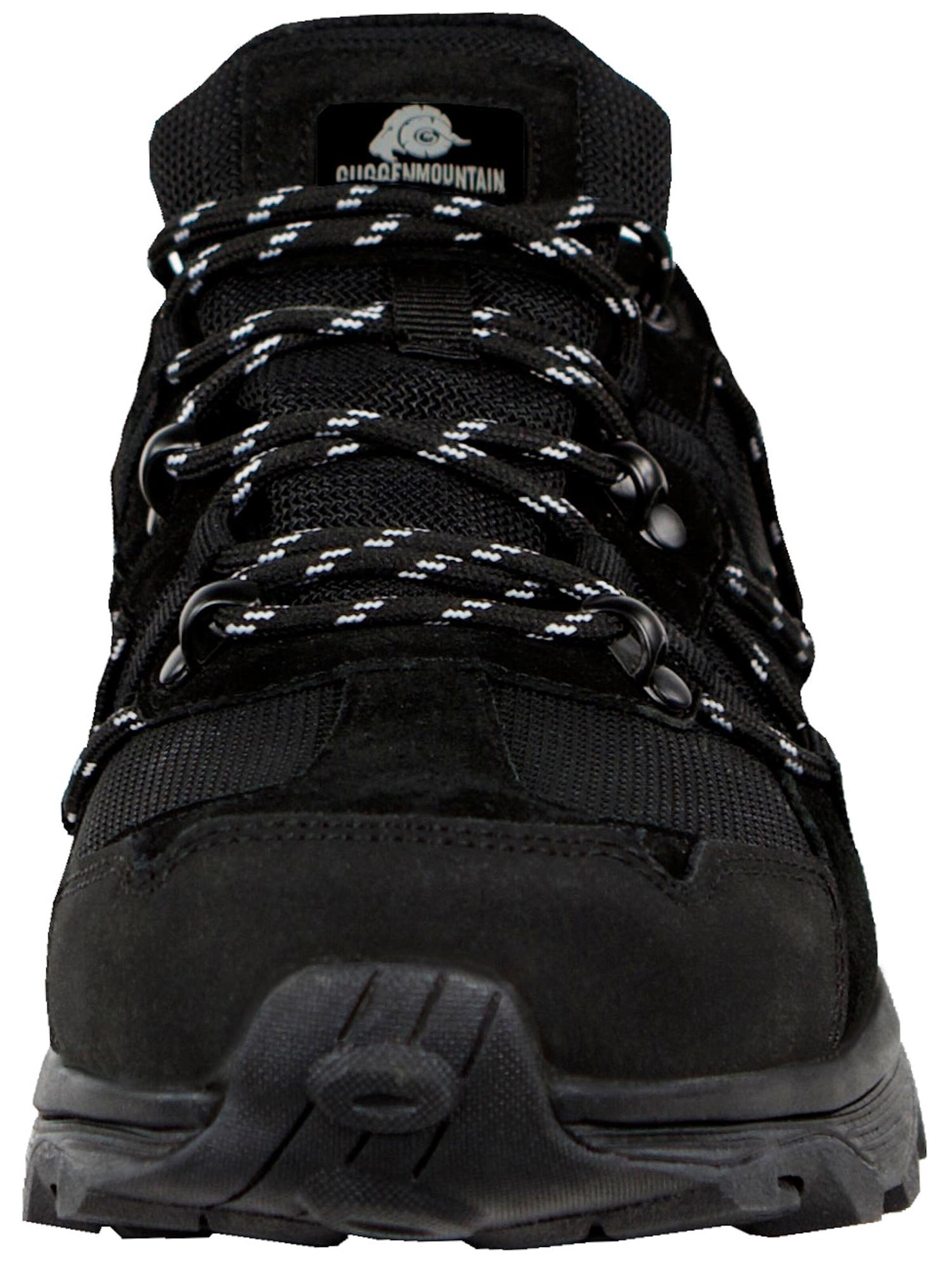 Guggen Mountain Athletic lace-up shoe 'Wandern Trekkingschuhe T029 Wanderschuhe' in Black