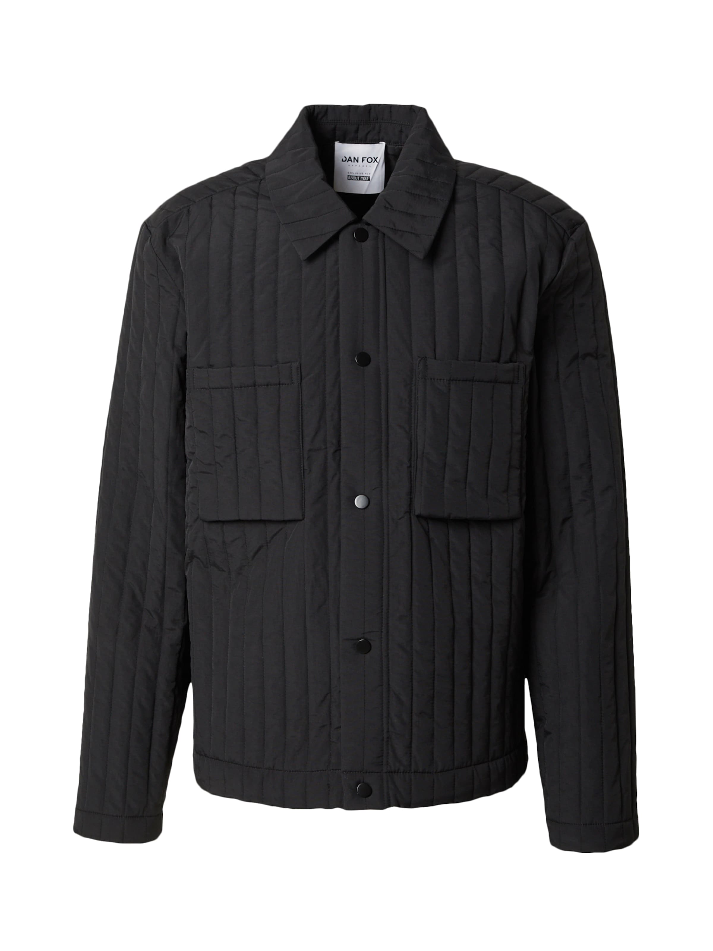 DAN FOX APPAREL Tussenjas 'Edward' in de kleur Zwart, Productweergave