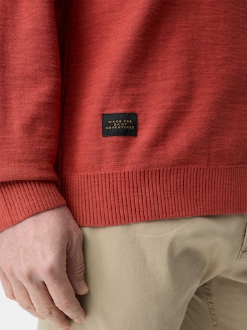 CAMEL ACTIVE Strickpullover aus reiner Baumwolle in Rot