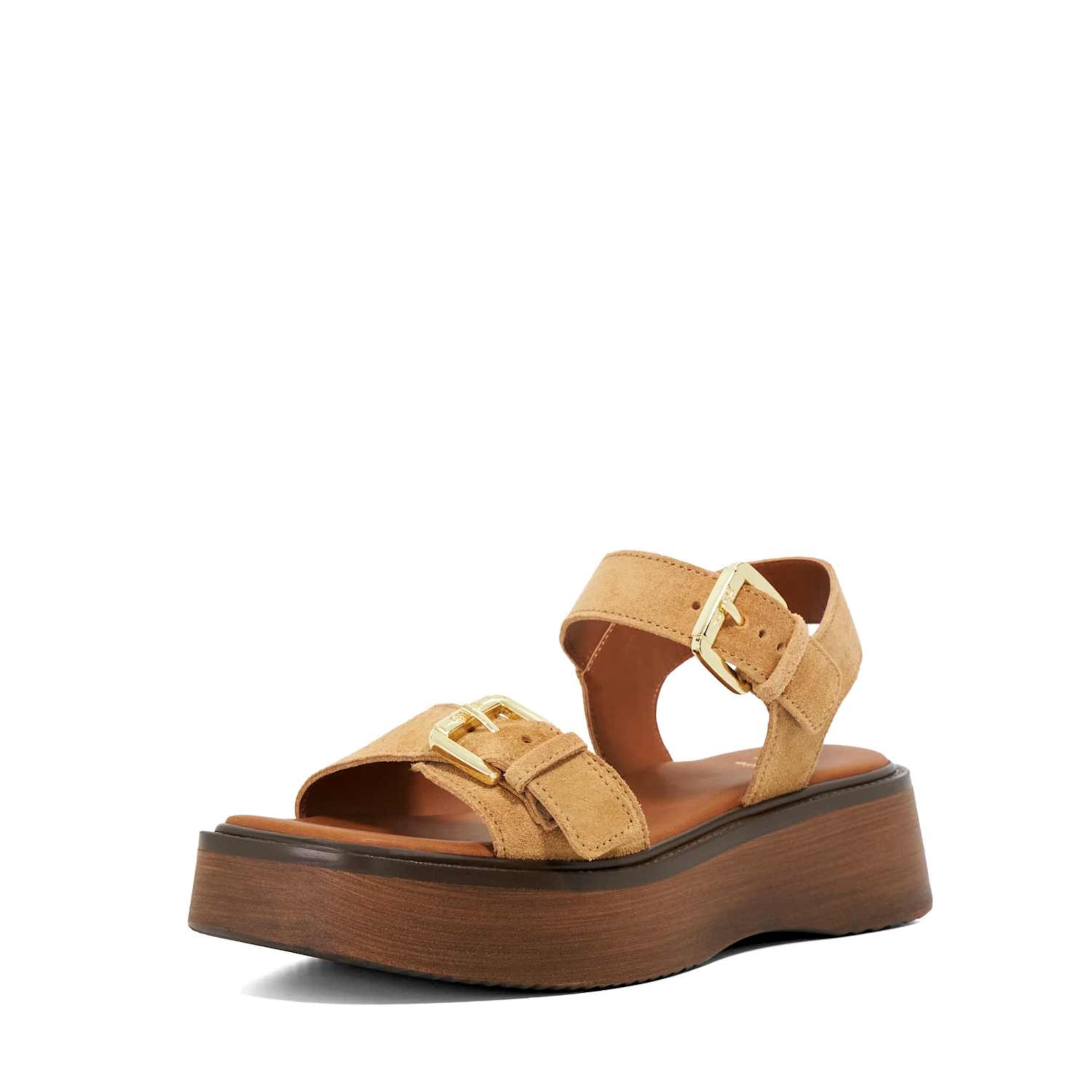 Dune LONDON Sandaal 'Luno' in de kleur Sand, Productweergave