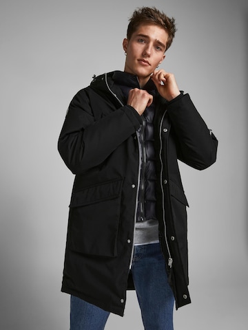 JACK & JONES Zimní parka 'Terrazzo' – černá