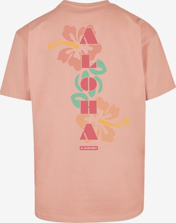T-Shirt 'Aloha' F4NT4STIC en rose