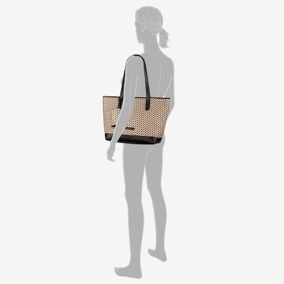 TOM TAILOR Shopper in beige / schwarz, Produktansicht