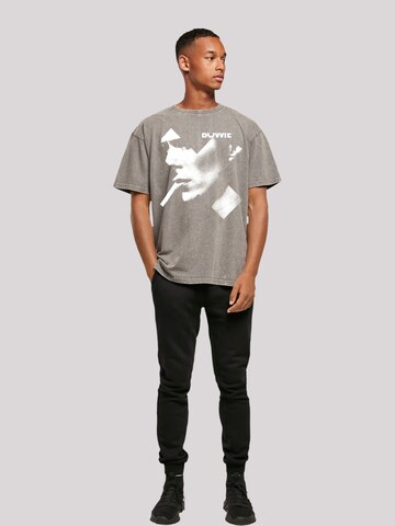 T-Shirt 'David Bowie Smoke' F4NT4STIC en gris