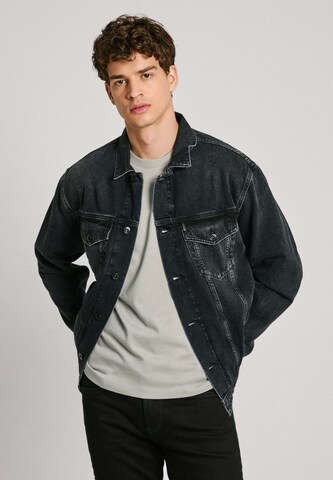 Pepe Jeans Übergangsjacke ' RELAXED JACKET ' in Schwarz: Vorderseite