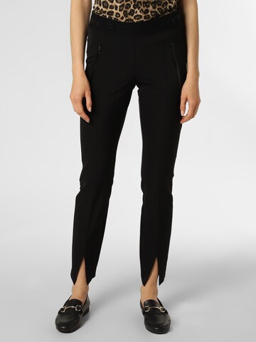 Coupe slim Pantalon 'Ranee' Cambio en noir : devant