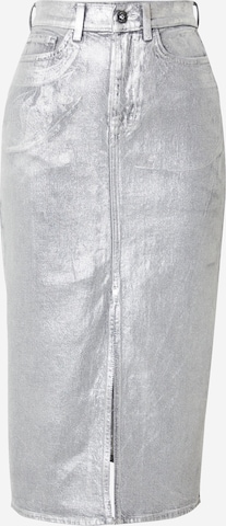 ONLY Spódnica 'BIANCA' w kolorze srebrny: przód