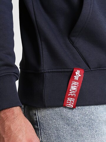 ALPHA INDUSTRIES Mikina 'Basic' – modrá