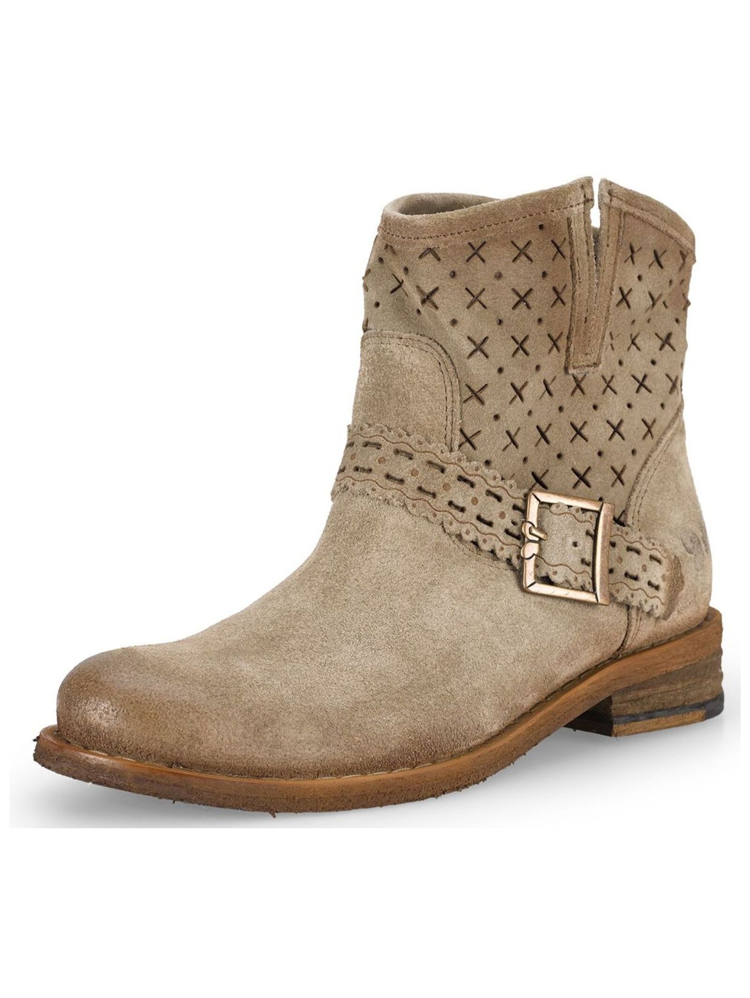 Felmini Wide Fit Ankle Boots in Grey: front