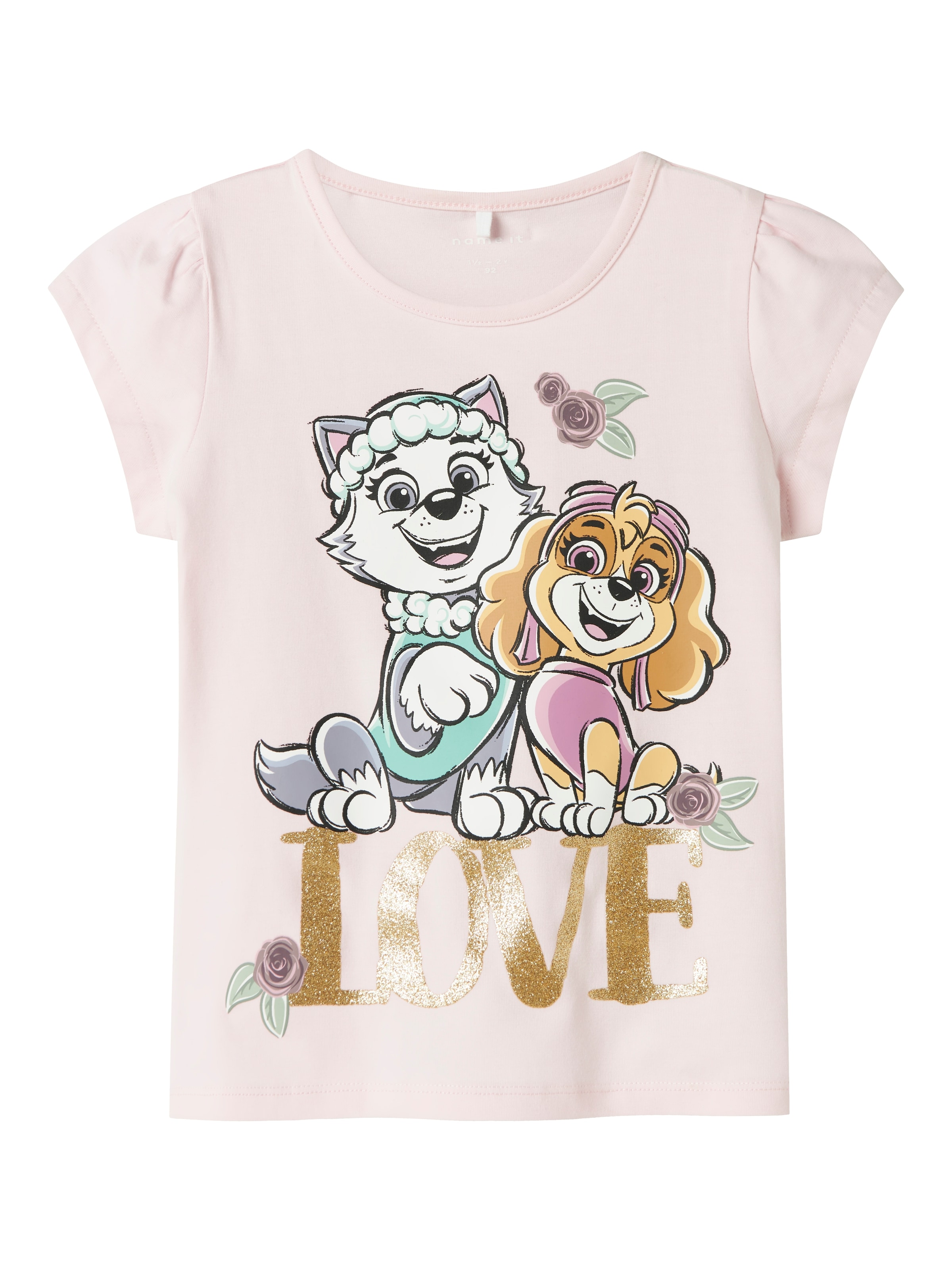 NAME IT Shirt 'Paw Patrol' in Pink: front