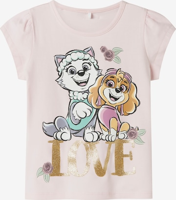 rožinė NAME IT Marškinėliai 'Paw Patrol': priekis