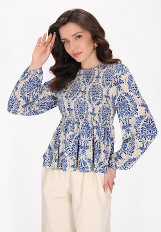 faina Blouse 'Fashion Look' in Blauw: voorkant