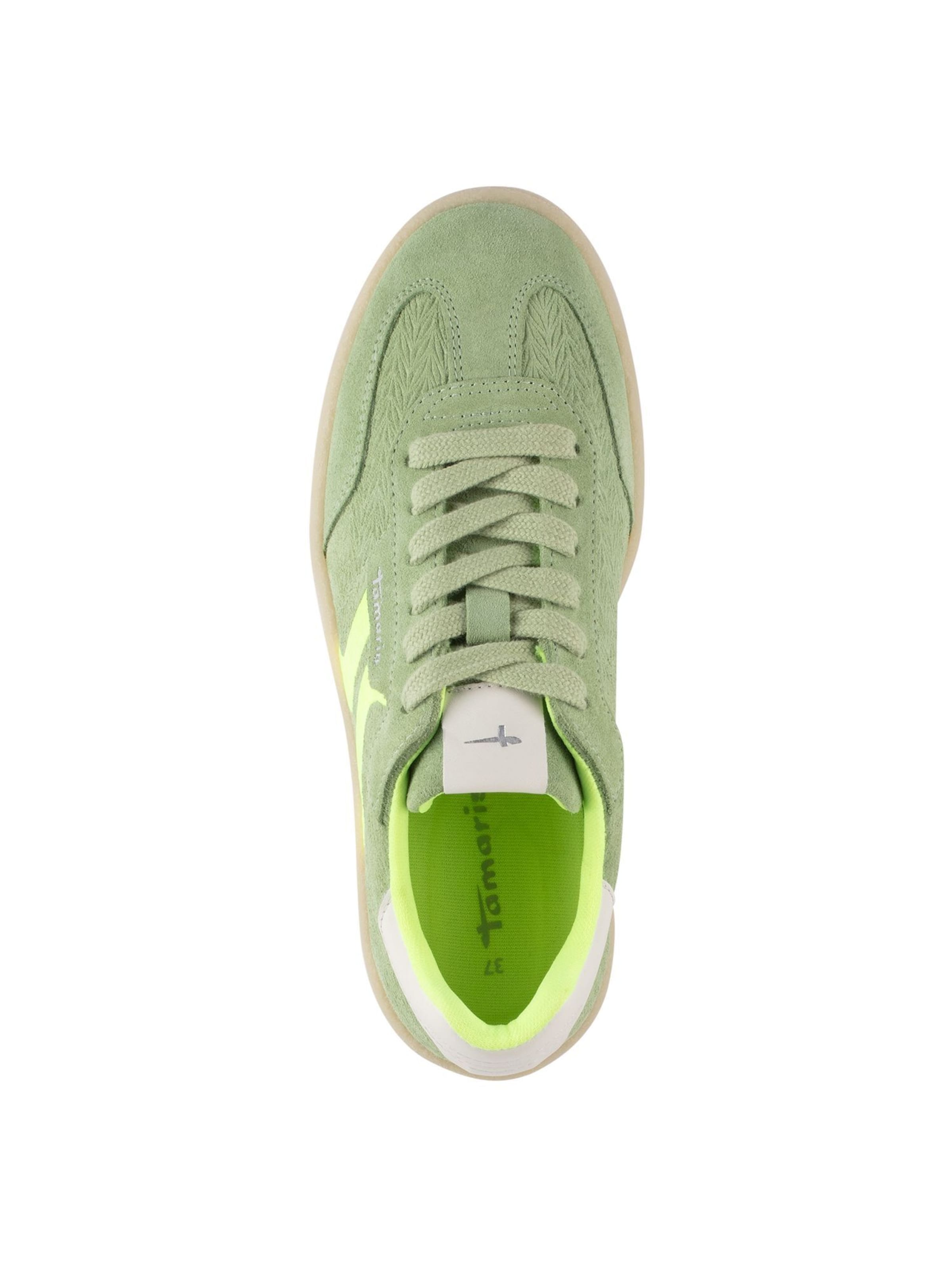 Sneaker bassa di Tamaris in verde