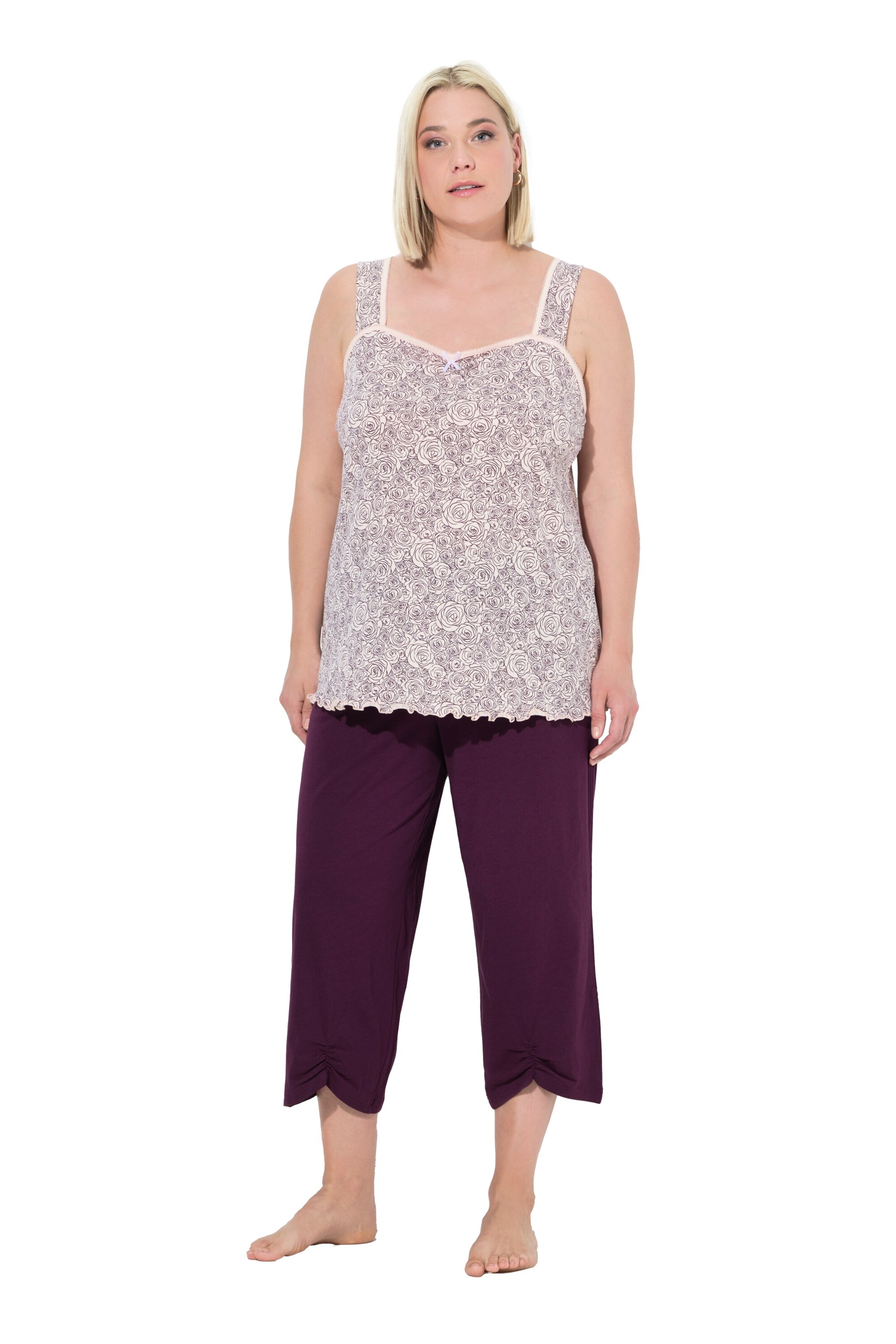 Pyjama Ulla Popken en mélange de couleurs : devant