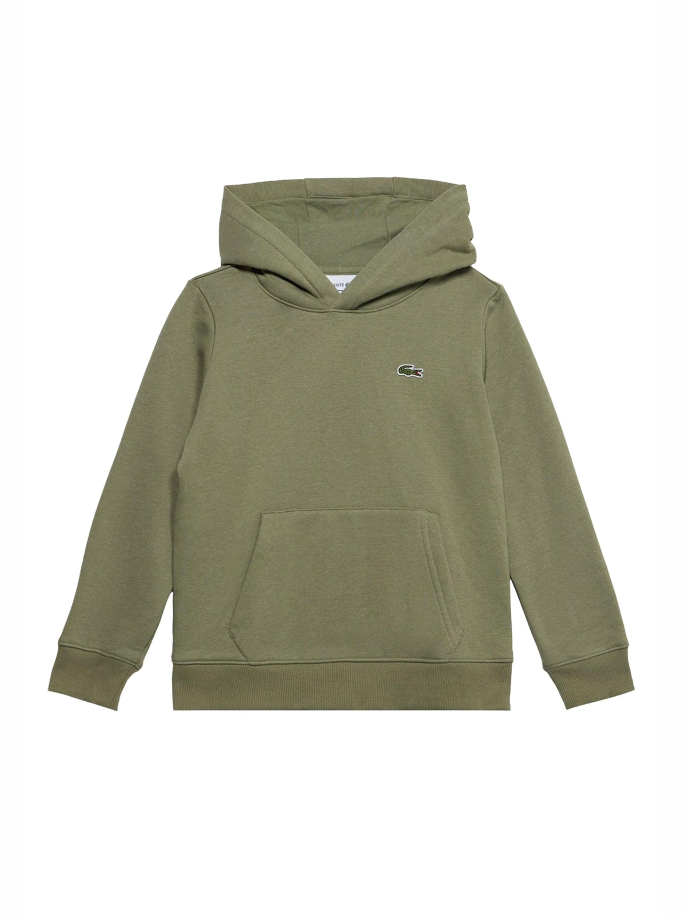 Sweat LACOSTE en vert : devant
