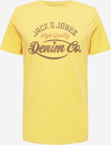 JACK & JONES T-Shirt 'BLUJAMES' in Gelb: predná strana