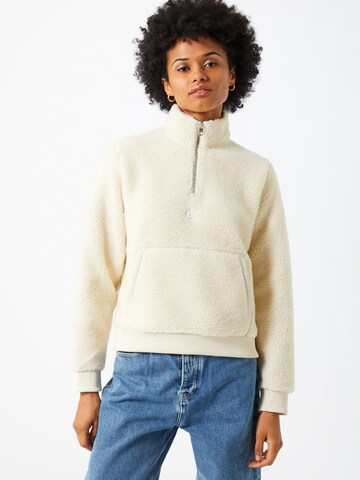 Calvin Klein Jeans Sweatshirt 'SHERPA' in Beige: voorkant