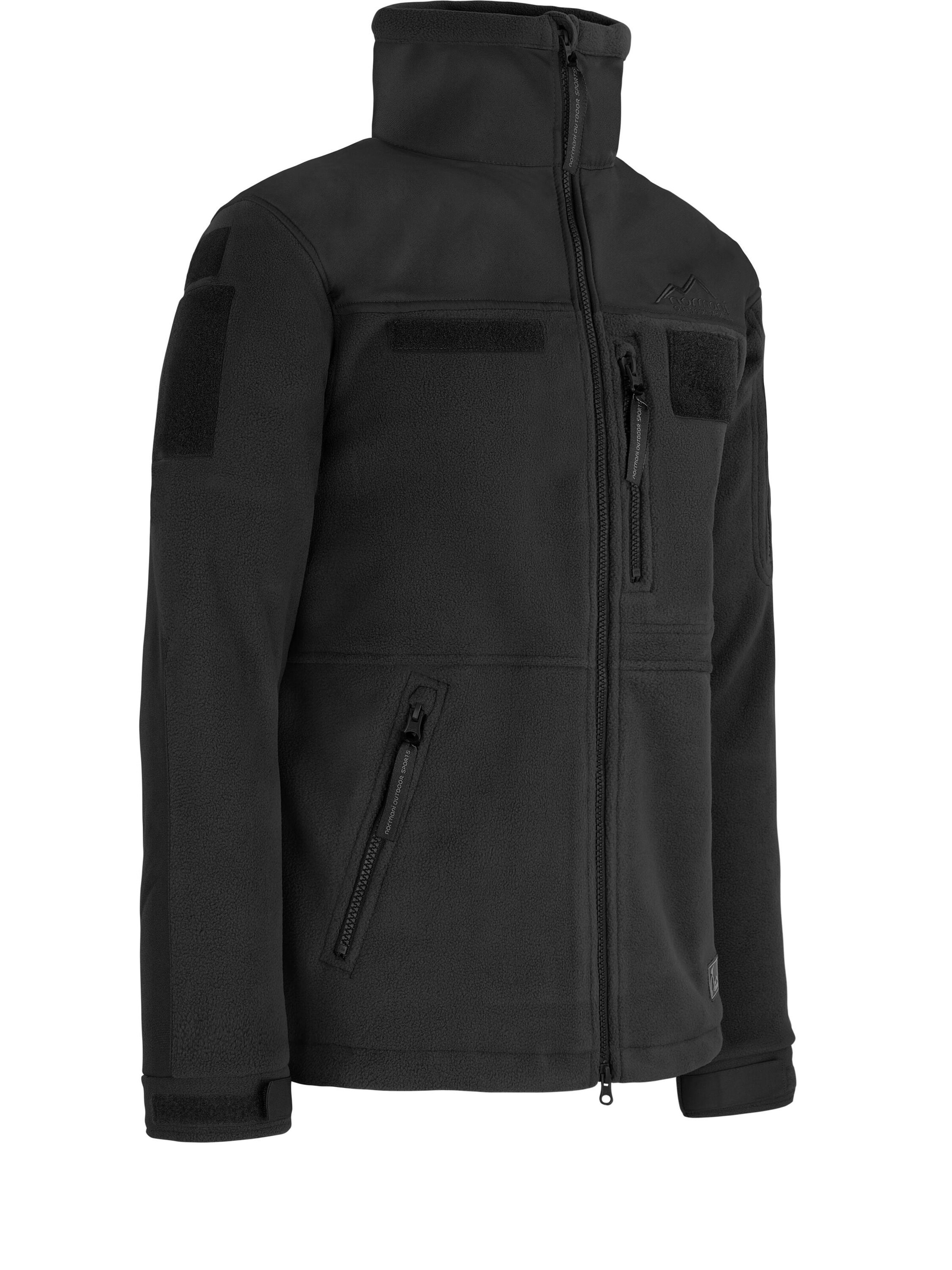 normani Fleecejacke 'Tilrem' in Schwarz