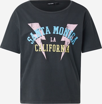 Tricou 'PCGUNNAR' de la PIECES pe negru: față