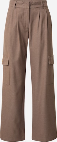 Regular Pantalon cargo 'Nejana' minimum en marron : devant