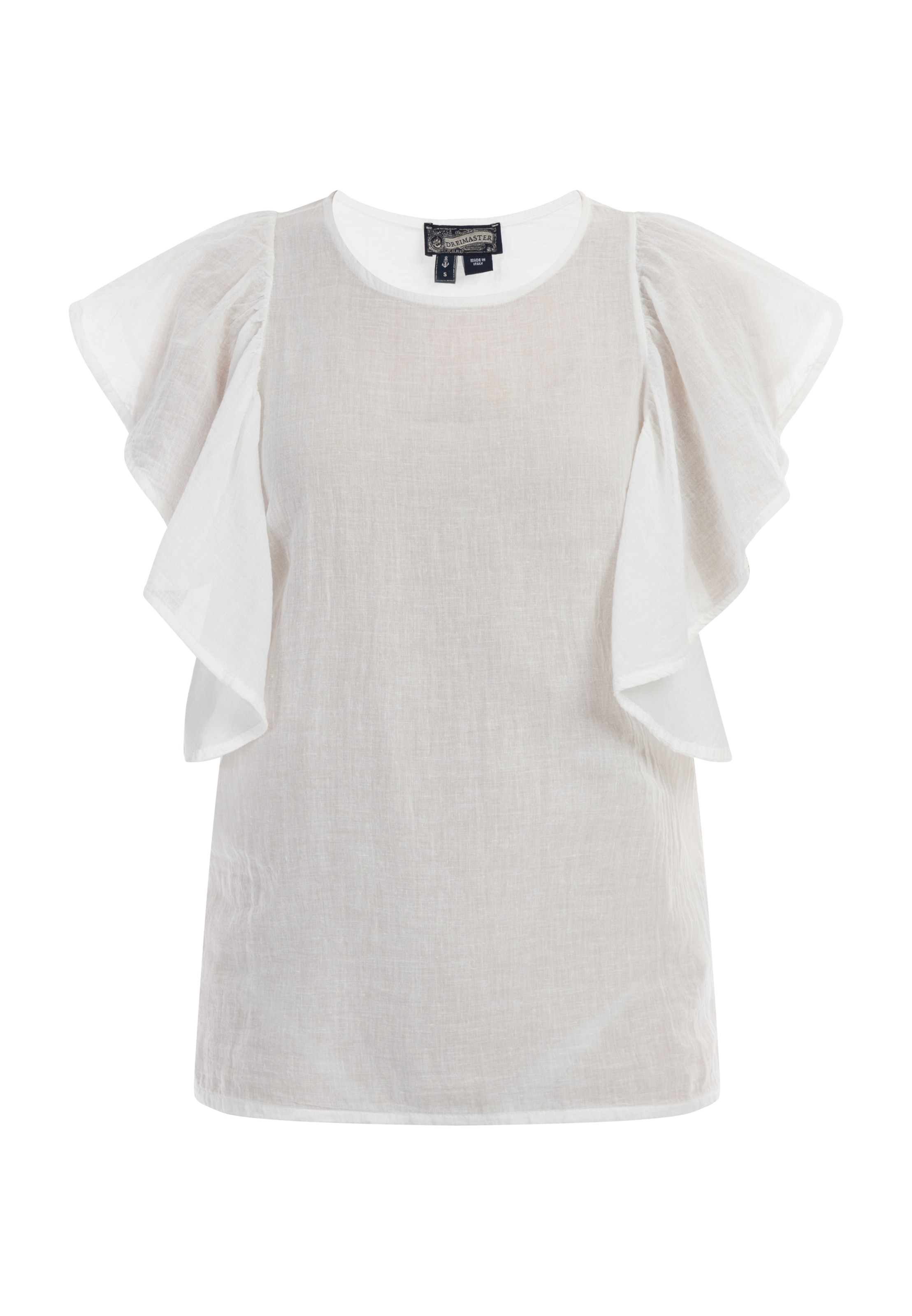 DreiMaster Vintage Μπλούζα σε λευκό: μπροστά