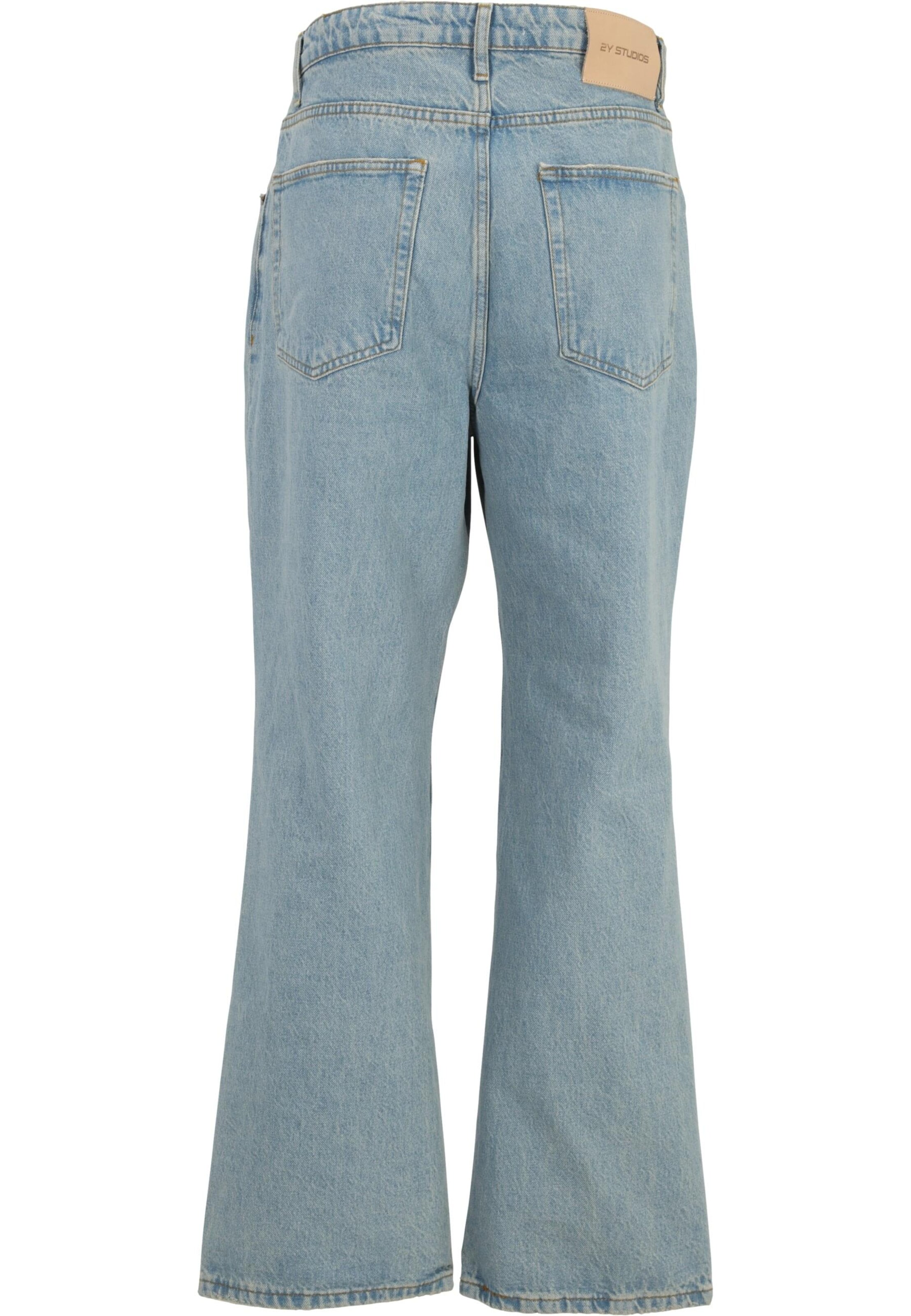2Y Premium Flared Jeans 'Anduin' in Blauw