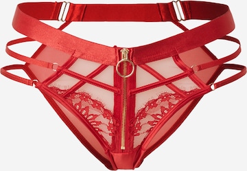 raudona Hunkemöller Moteriškos kelnaitės 'Sable Hi Braz': priekis