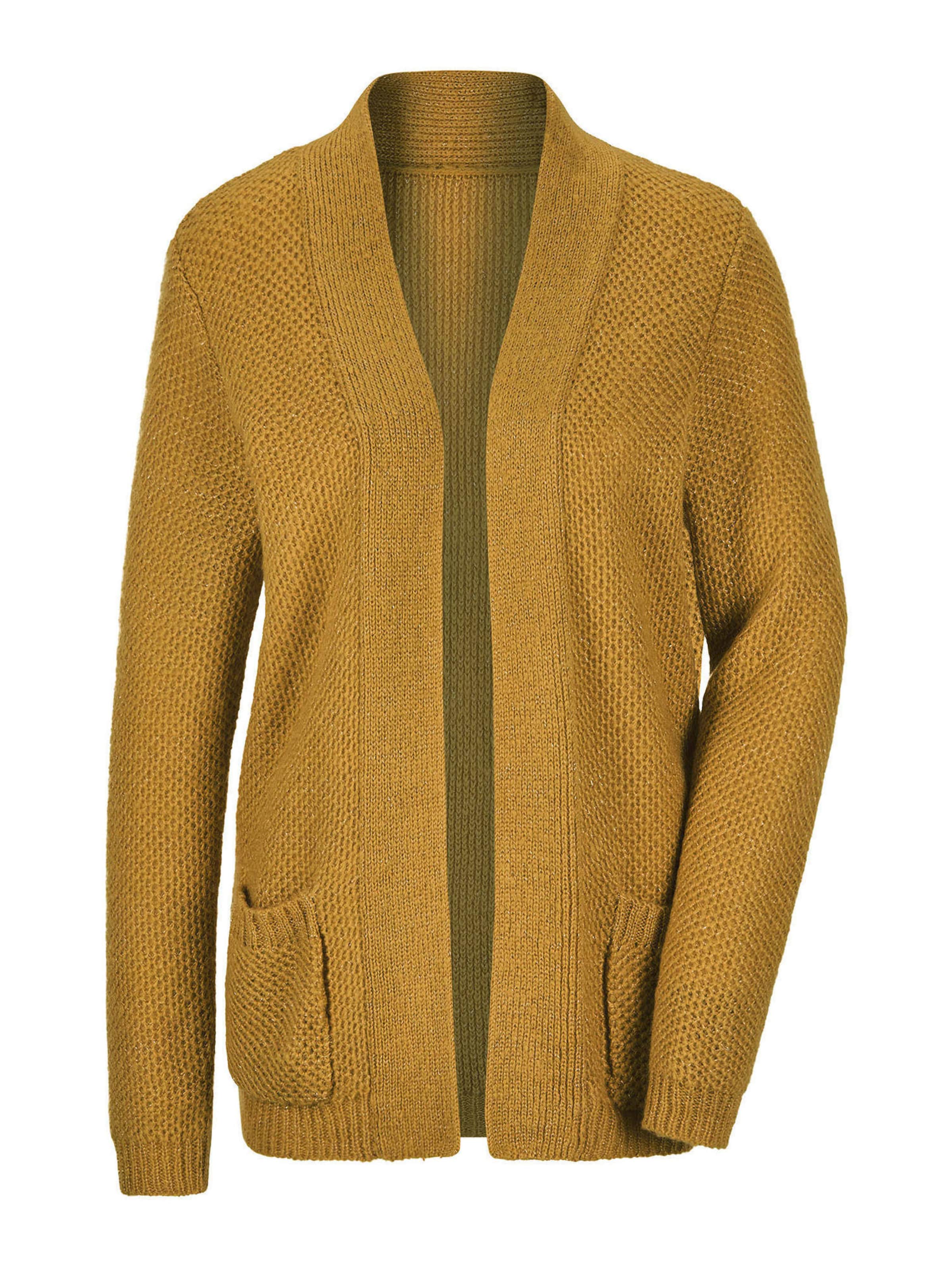 Goldner Gebreid vest in Geel: voorkant