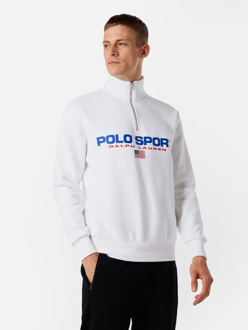 Polo Ralph Lauren Sweatshirt in White: front