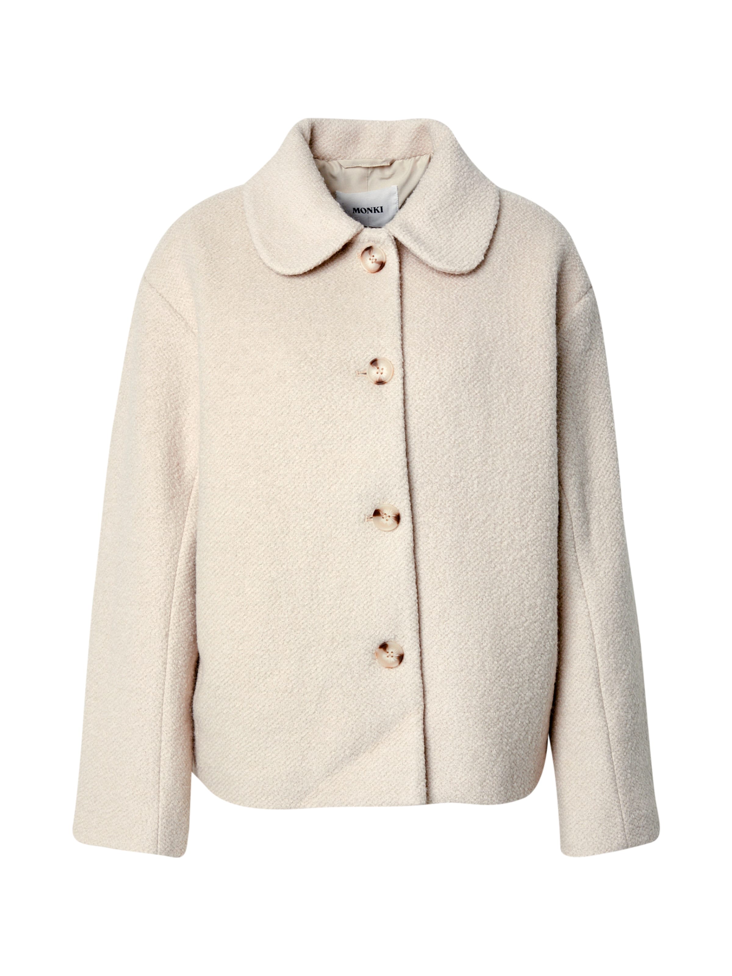 Monki Between-season jacket in White: front