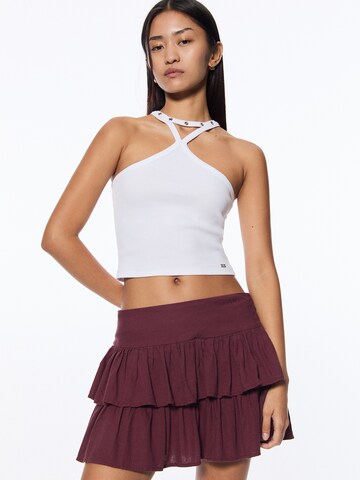 Haut Pull&Bear en blanc : devant
