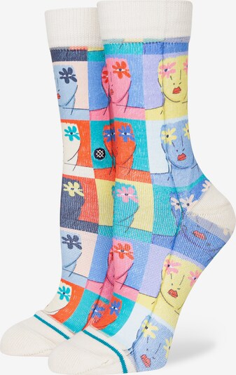 Stance Κάλτσες 'FLOWER FACES' σε μπλε / κίτρινο / ροζ / offwhite, Άποψη προϊόντος