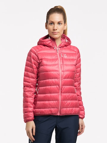 Haglöfs Outdoor Jacket 'Roc Down' in Pink: front